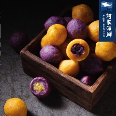 【阿家海鮮】瓜瓜園黃金QQ球(紫地瓜餡) 300g/盒